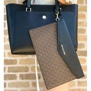 Michael Kors Maisie Large Pebbled Leather 3-IN-1 Tote Bag